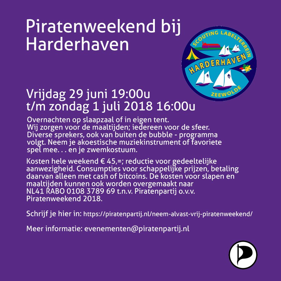 Piratenweekend 2018 Harderhaven