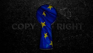 Sleutelgat met EU vlag