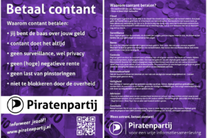 Betaal Contant Flyer