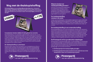 Flyer Weg met de thuiskopieheffing