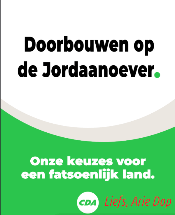 Sticker CDA Doorbouwen (20g)