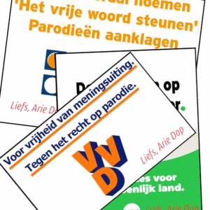Stickerverzameling Parodie