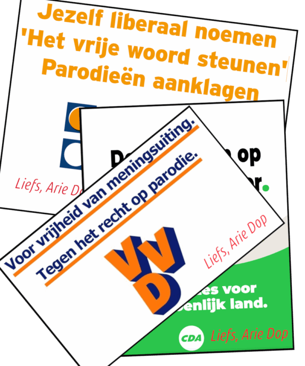 Stickerverzameling Parodie